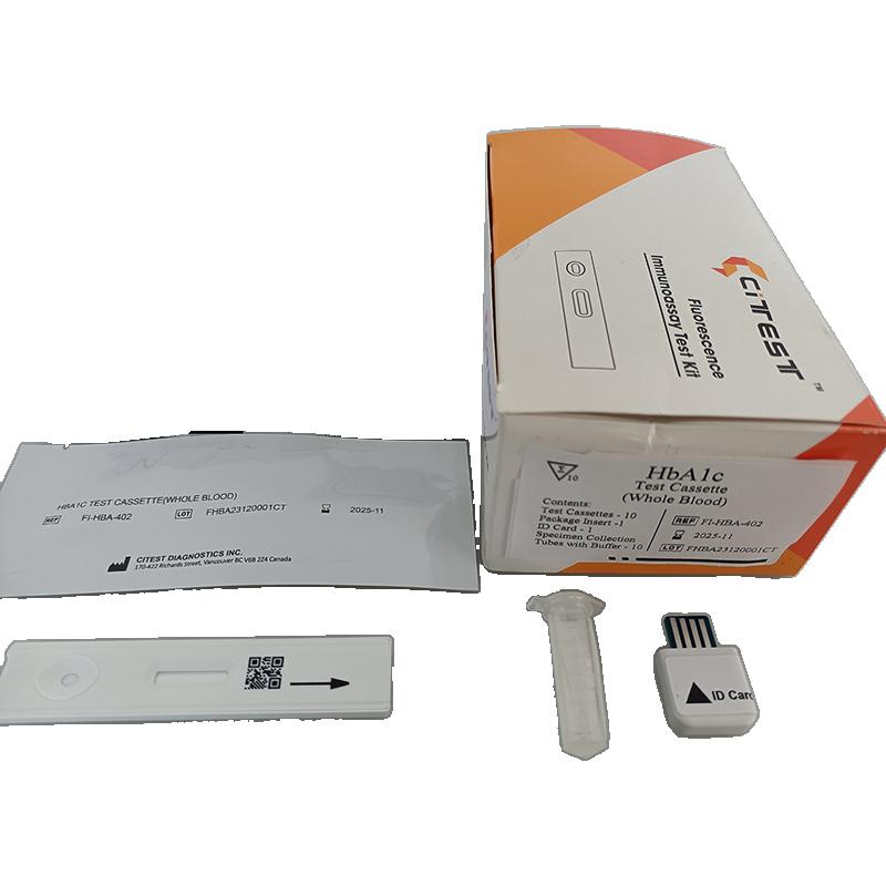 Тест касета для виявлення HbA1c ( Citest, кат.ном.VT-FI-HBA-402)